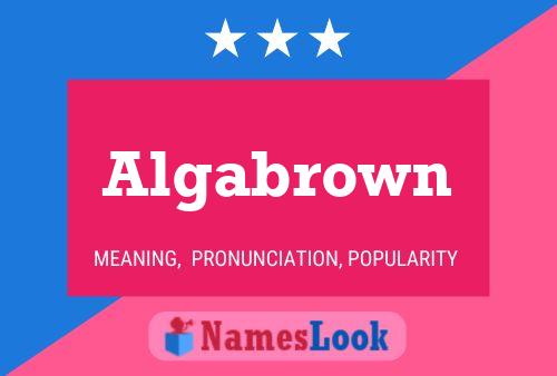 ملصق اسم Algabrown