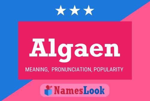 ملصق اسم Algaen