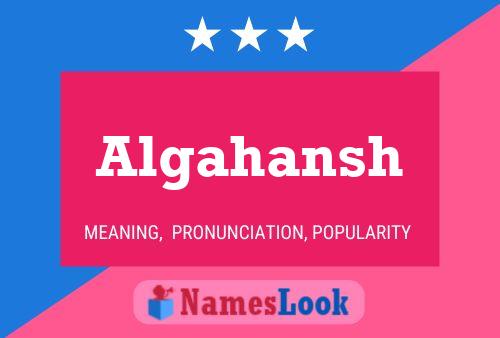 ملصق اسم Algahansh