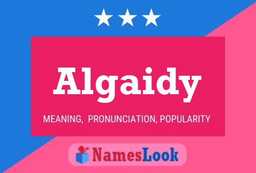 ملصق اسم Algaidy