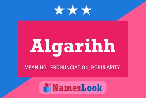 ملصق اسم Algarihh