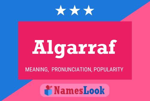 ملصق اسم Algarraf