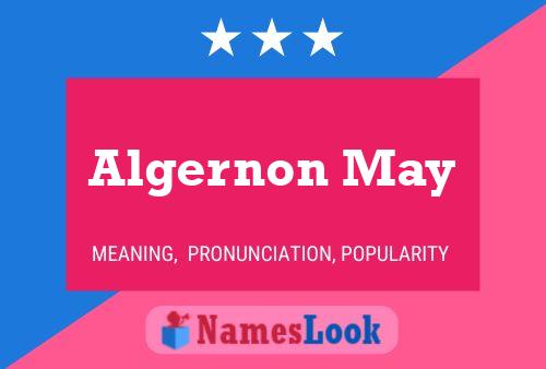 ملصق اسم Algernon May