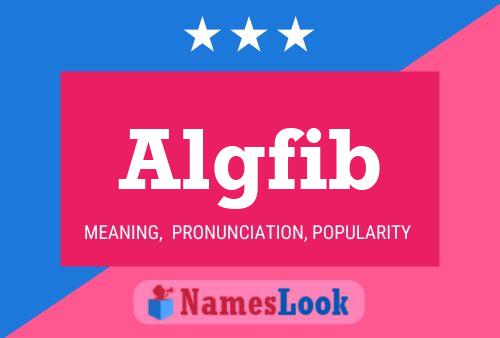 ملصق اسم Algfib