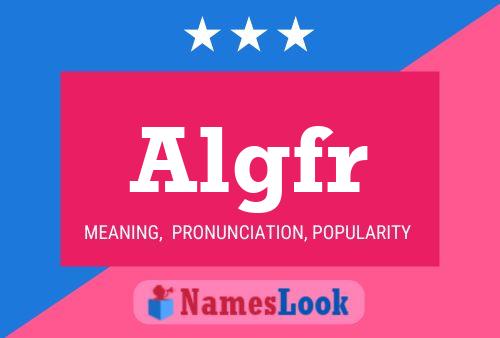 ملصق اسم Algfr