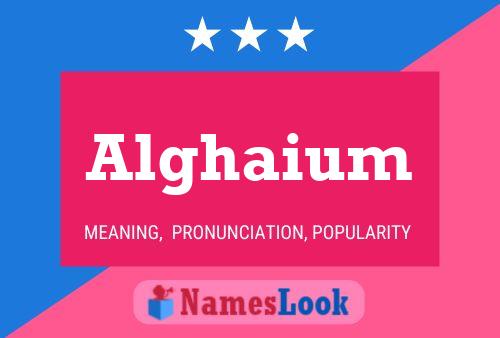 ملصق اسم Alghaium