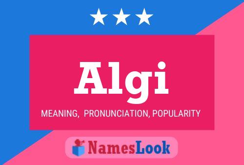 ملصق اسم Algi