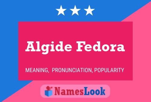 ملصق اسم Algide Fedora