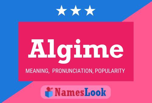 ملصق اسم Algime