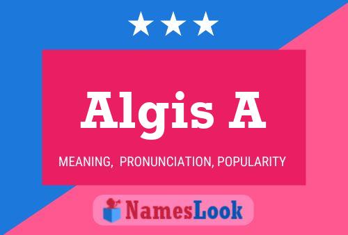 ملصق اسم Algis A