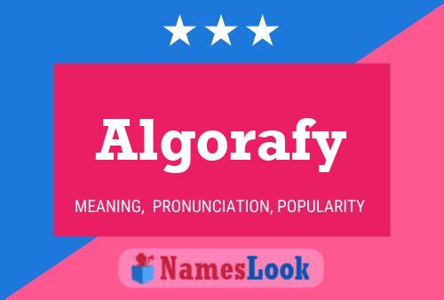 ملصق اسم Algorafy