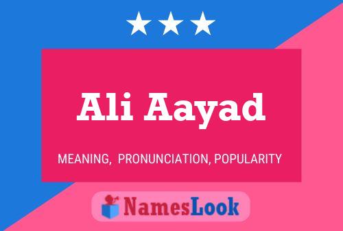 ملصق اسم Ali Aayad