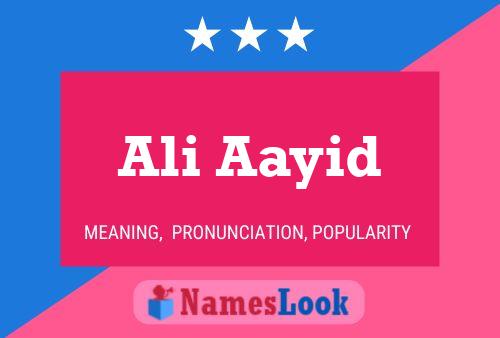 ملصق اسم Ali Aayid