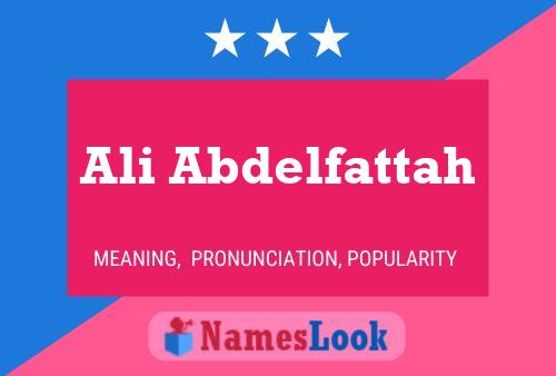 ملصق اسم Ali Abdelfattah