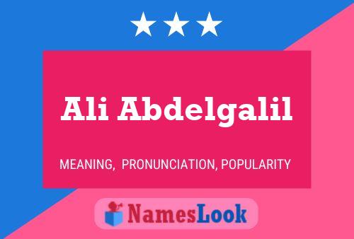 ملصق اسم Ali Abdelgalil