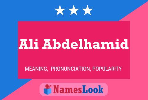 ملصق اسم Ali Abdelhamid