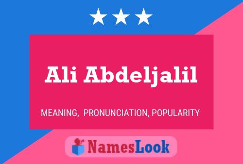 ملصق اسم Ali Abdeljalil