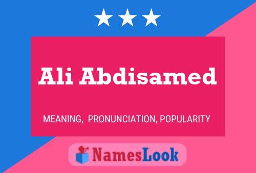 ملصق اسم Ali Abdisamed