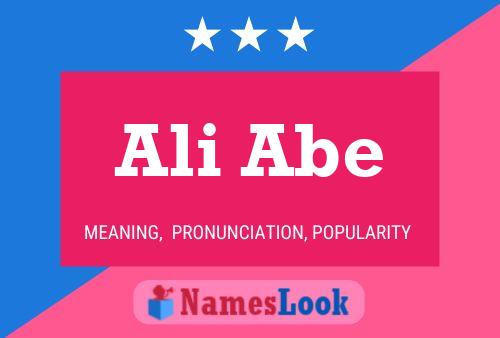 ملصق اسم Ali Abe