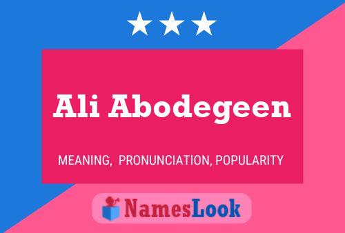 ملصق اسم Ali Abodegeen