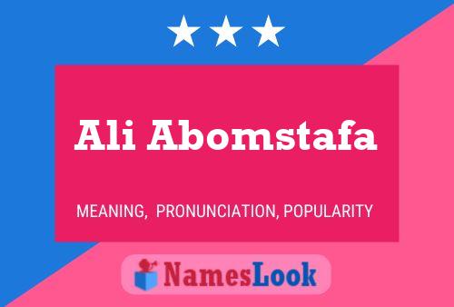 ملصق اسم Ali Abomstafa