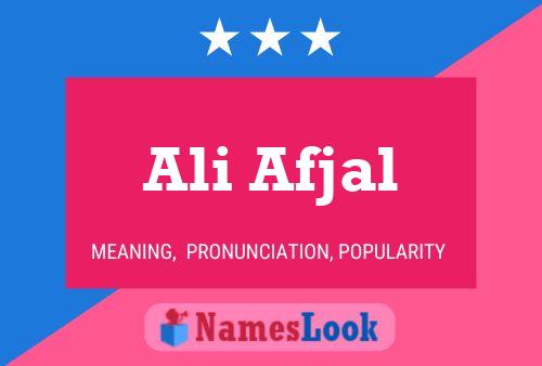 ملصق اسم Ali Afjal