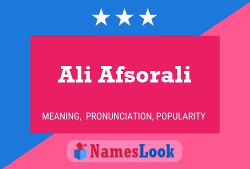 ملصق اسم Ali Afsorali