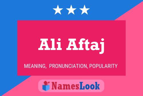 ملصق اسم Ali Aftaj