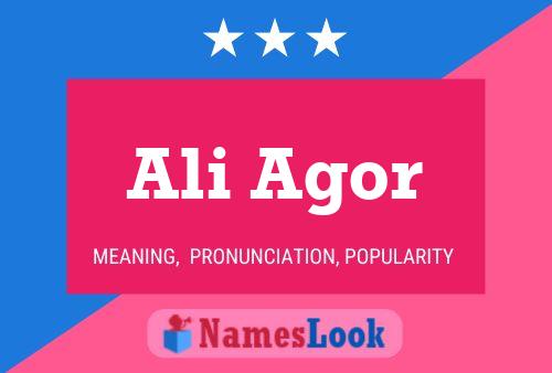 ملصق اسم Ali Agor