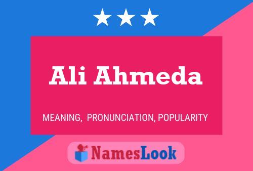 ملصق اسم Ali Ahmeda