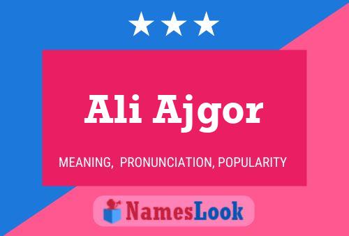 ملصق اسم Ali Ajgor