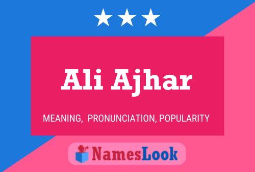 ملصق اسم Ali Ajhar