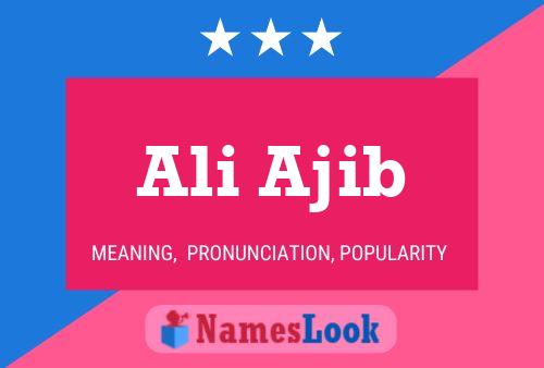 ملصق اسم Ali Ajib