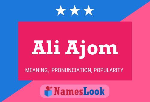 ملصق اسم Ali Ajom