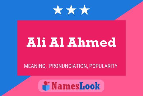 ملصق اسم Ali Al Ahmed