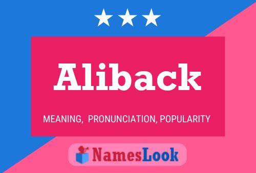 ملصق اسم Aliback