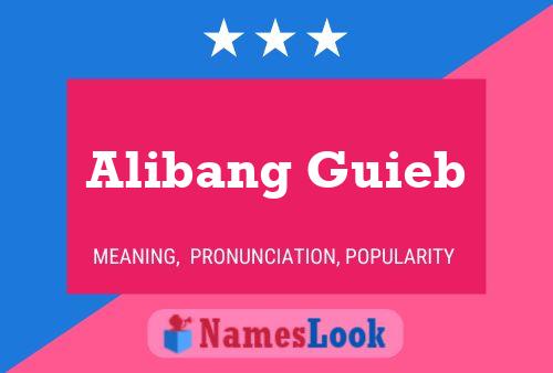 ملصق اسم Alibang Guieb