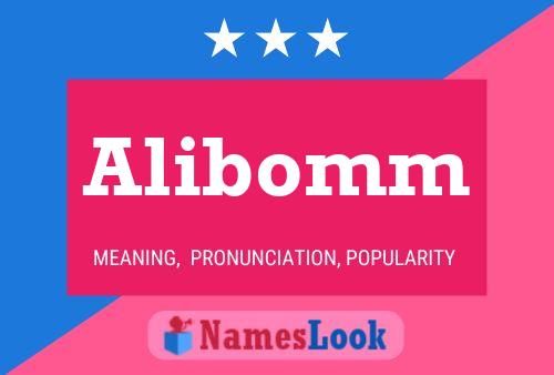 ملصق اسم Alibomm