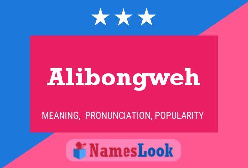 ملصق اسم Alibongweh