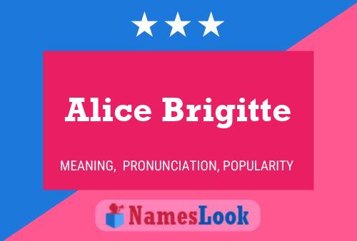 ملصق اسم Alice Brigitte