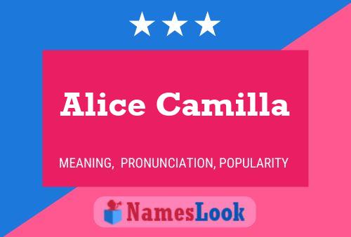 ملصق اسم Alice Camilla