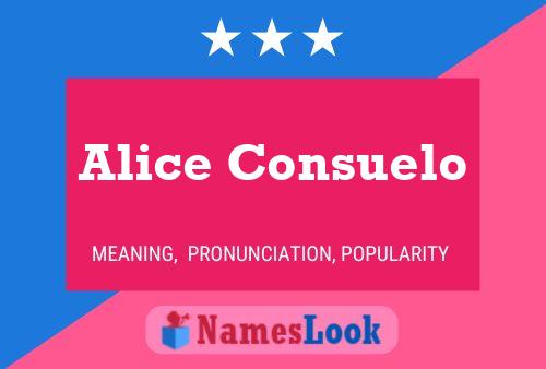 ملصق اسم Alice Consuelo