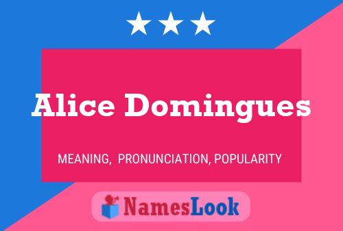 ملصق اسم Alice Domingues