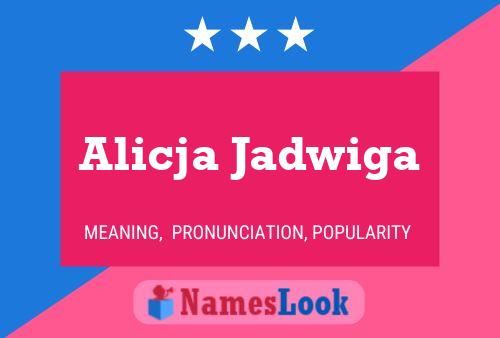 ملصق اسم Alicja Jadwiga