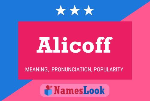 ملصق اسم Alicoff