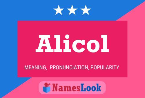 ملصق اسم Alicol