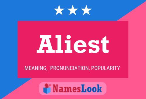 ملصق اسم Aliest