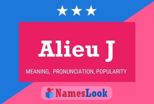 ملصق اسم Alieu J