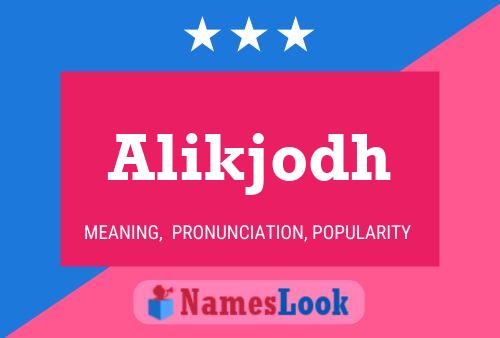 ملصق اسم Alikjodh