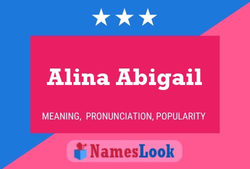 ملصق اسم Alina Abigail